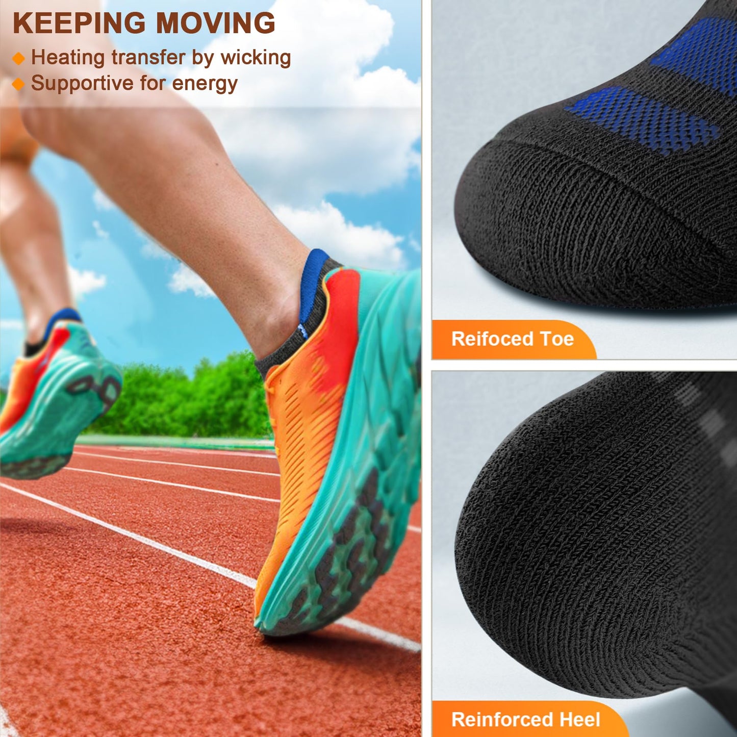 *KEMISANT (6 Pairs)-Arch Compression Support