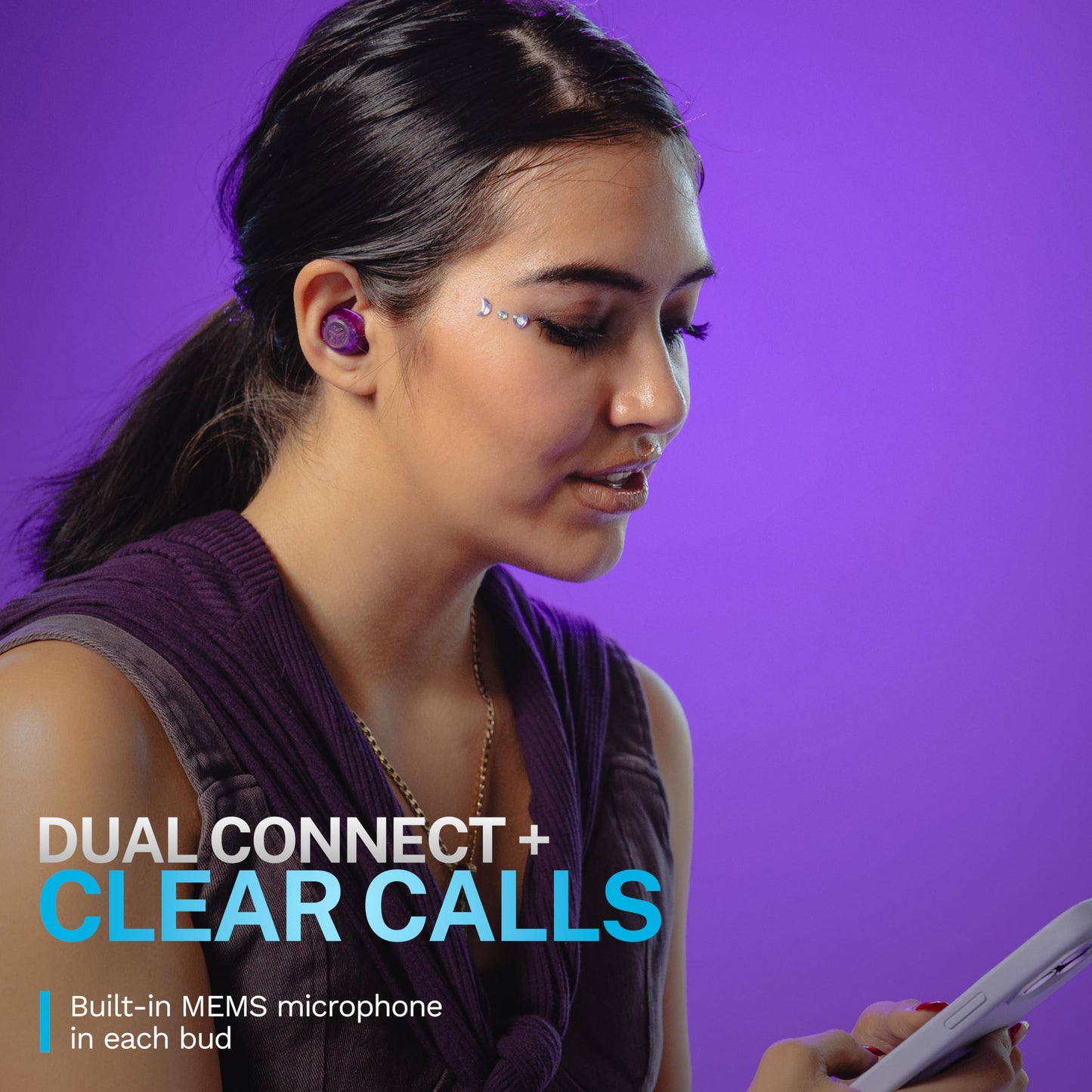 JLab Go Pop ANC True Wireless Earbuds & Charging Case.
