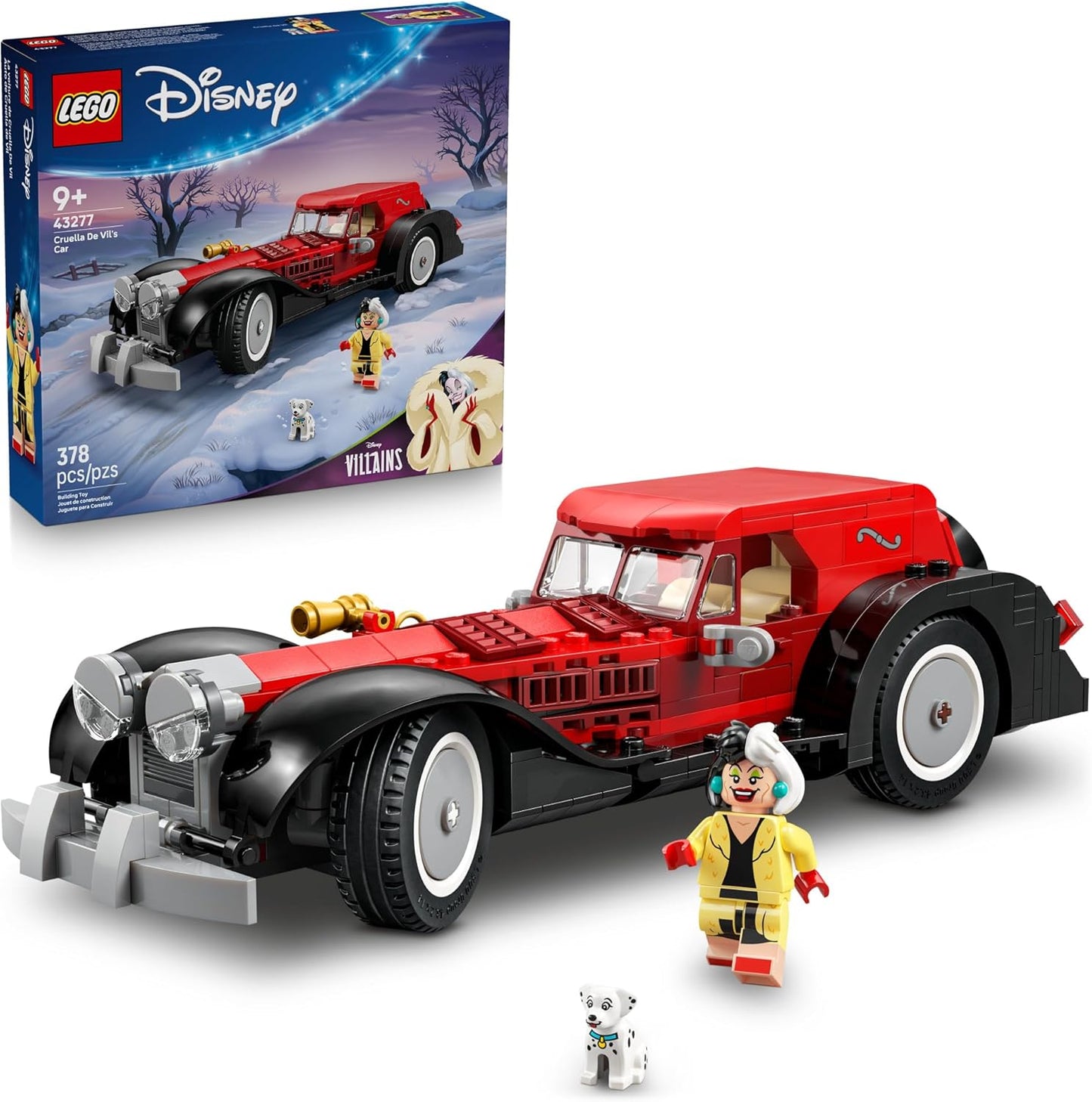 LEGO DISNEY CRUELLA DE VIL'SCAR TOY-101 DALMATIONS 43277
