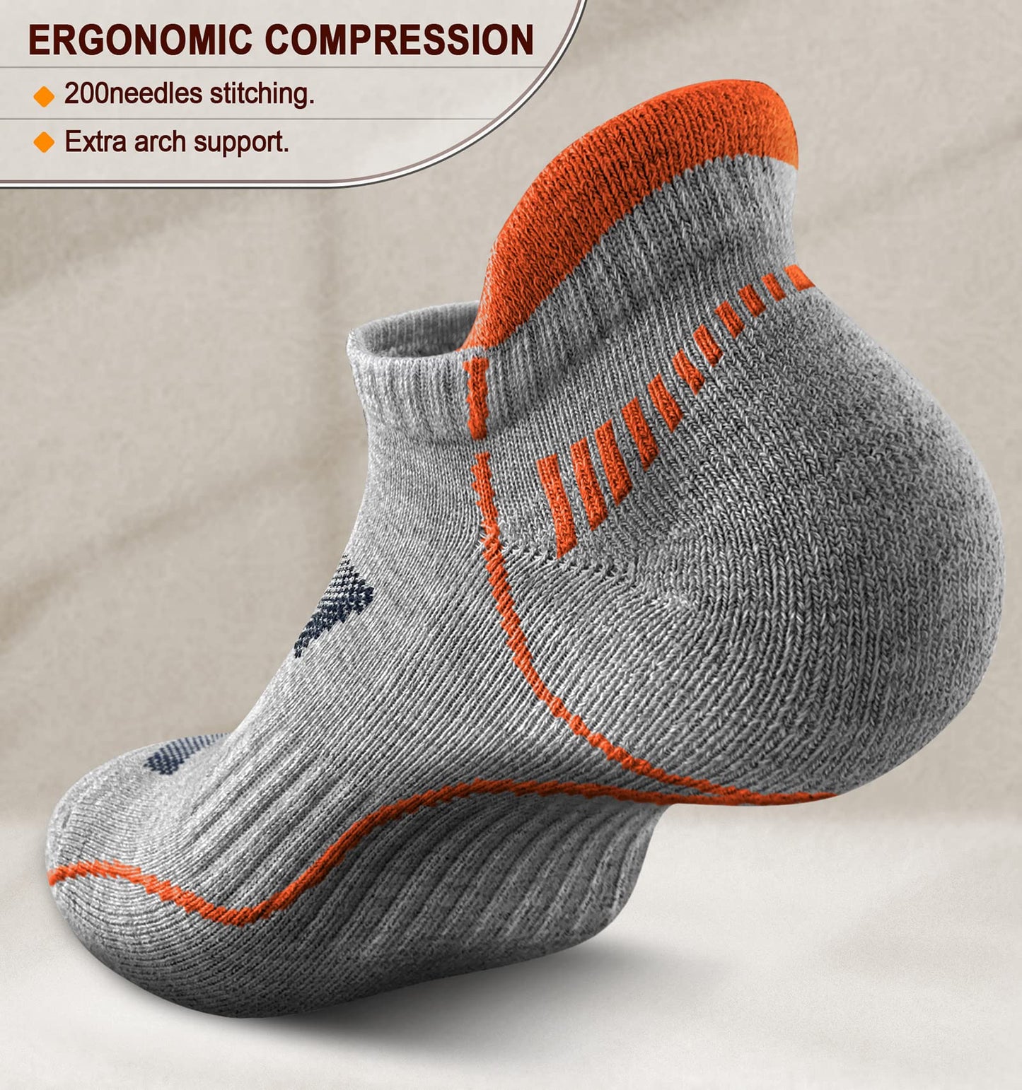 *KEMISANT (6 Pairs)-Arch Compression Support