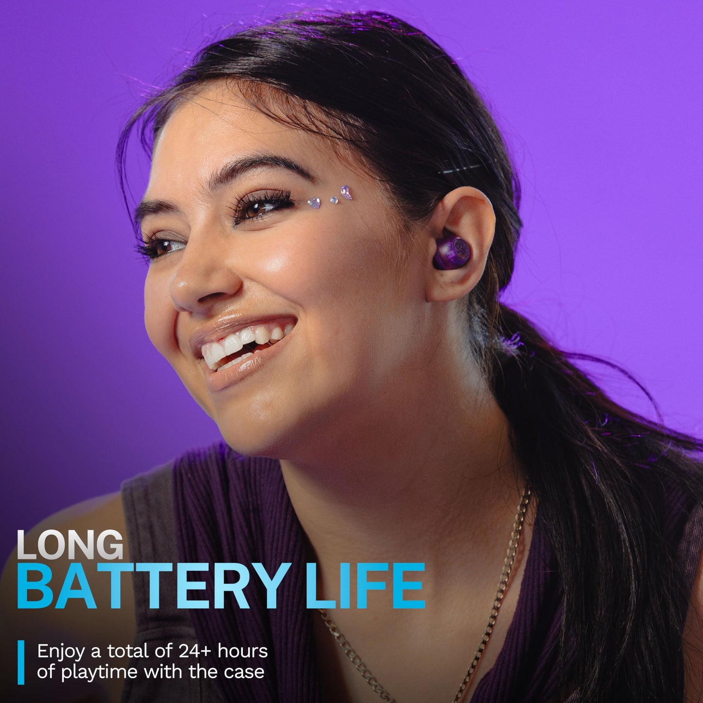 JLab Go Pop ANC True Wireless Earbuds & Charging Case.