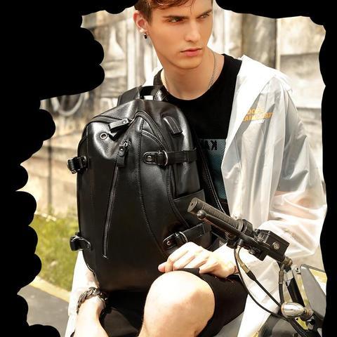 *Usb Charging Leather Backpacks