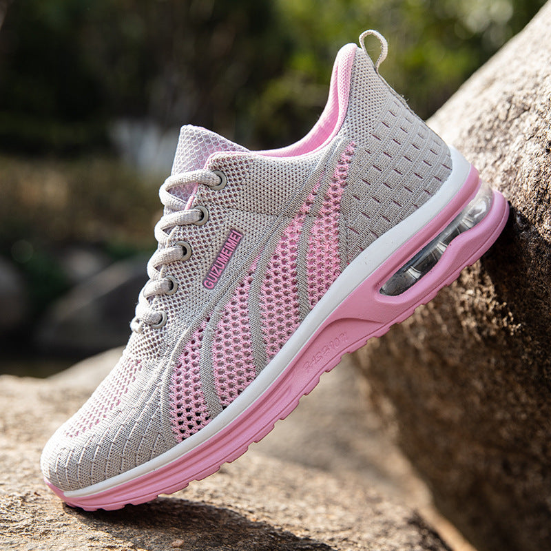 Mesh Women's Breathable Shoes Flying Woven Air Cushion