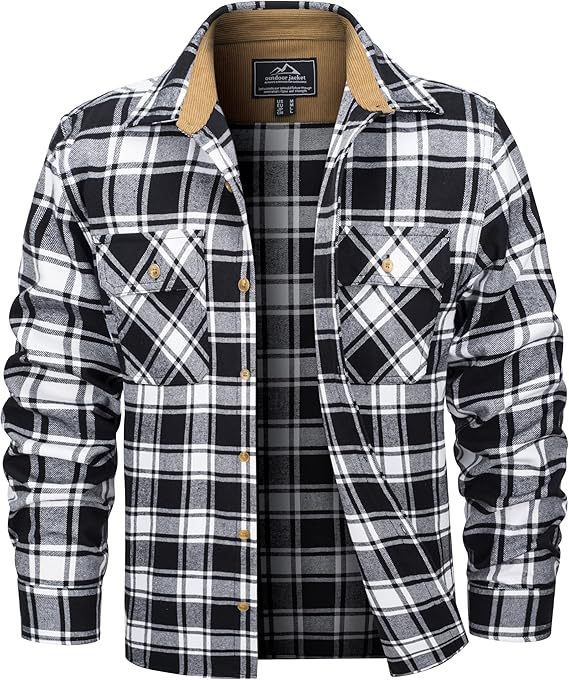 European And American Fall Winter Men's Flannel Casual Button Shirt - PryTheory