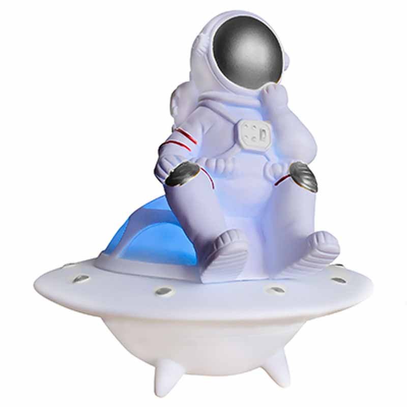 Moon Light UFO Astronaut Luminous Wireless Bluetooth TWS Speakers Creative Birthday Gift Decoration Loudspeaker Support TF FM. - PryTheory