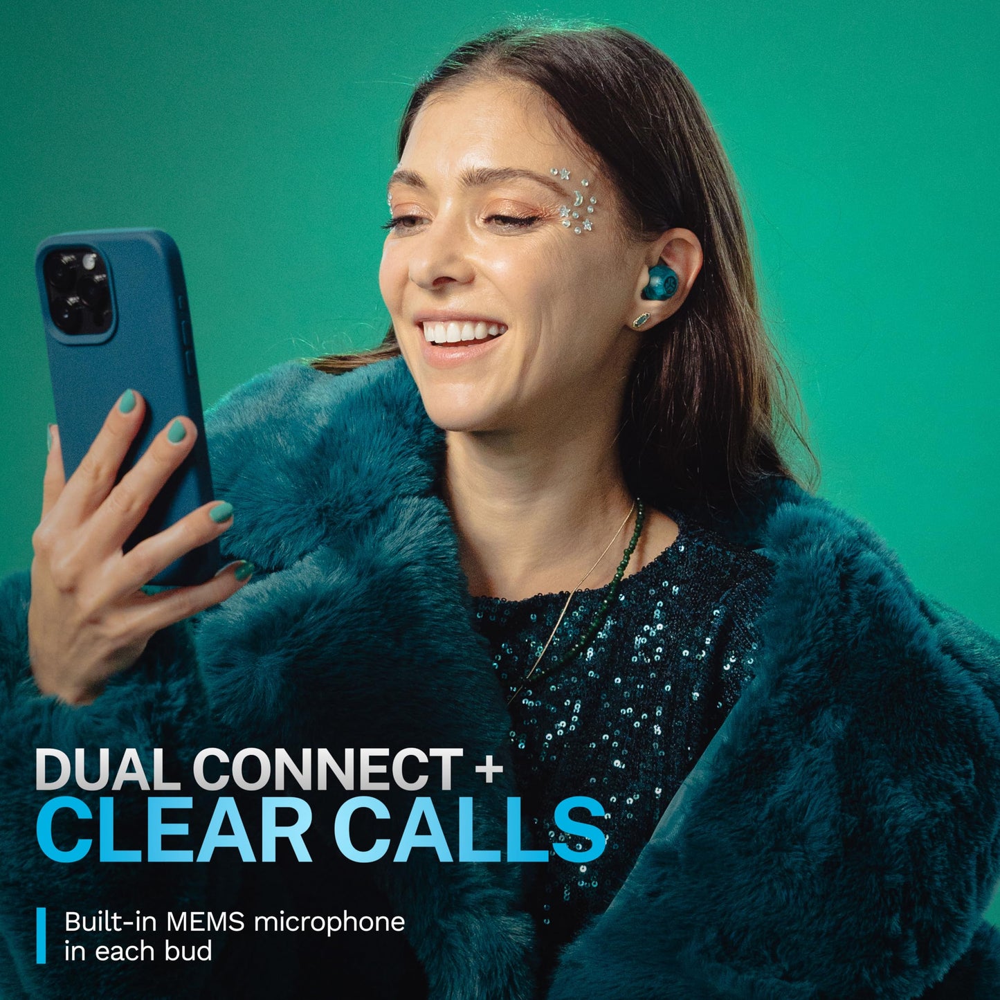 JLab Go Pop ANC True Wireless Earbuds & Charging Case.