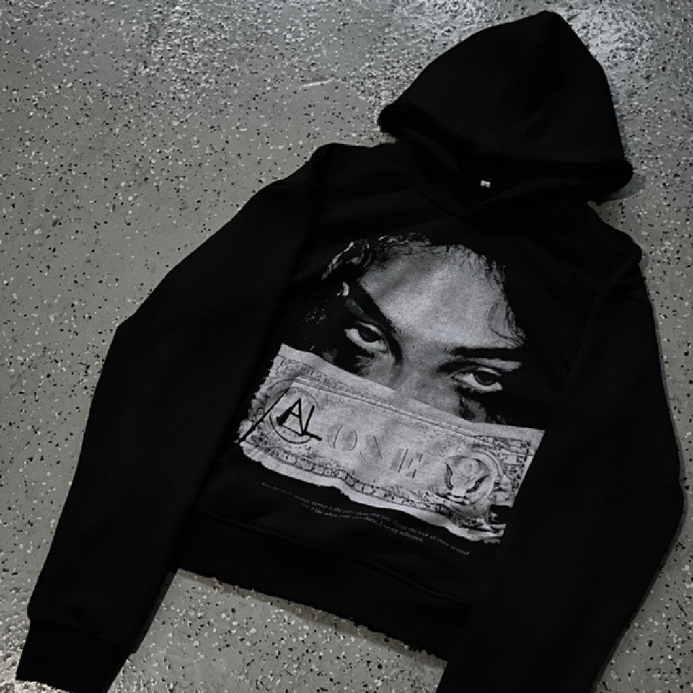 Personalized Dark Printed Hoodie