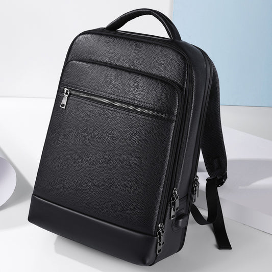 Leather Computer Backpack. - PryTheory