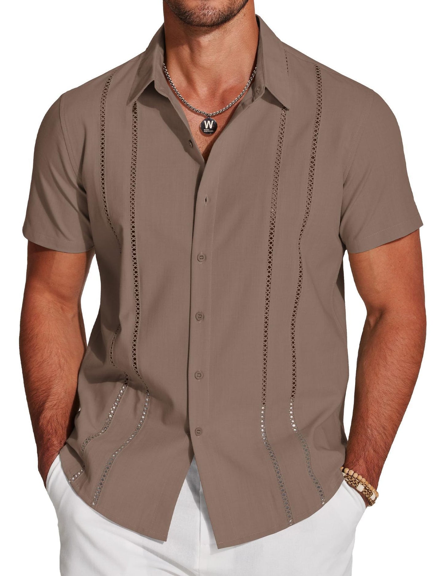 Men's Shirt Hawaiian Short Sleeve Shirt 3D Digital Print Holiday Printing - PryTheory