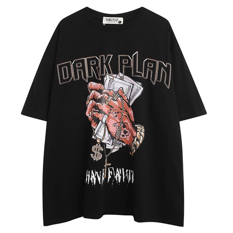 New Casual Hip Hop Crew Neck Half Sleeve T-shirt - PryTheory