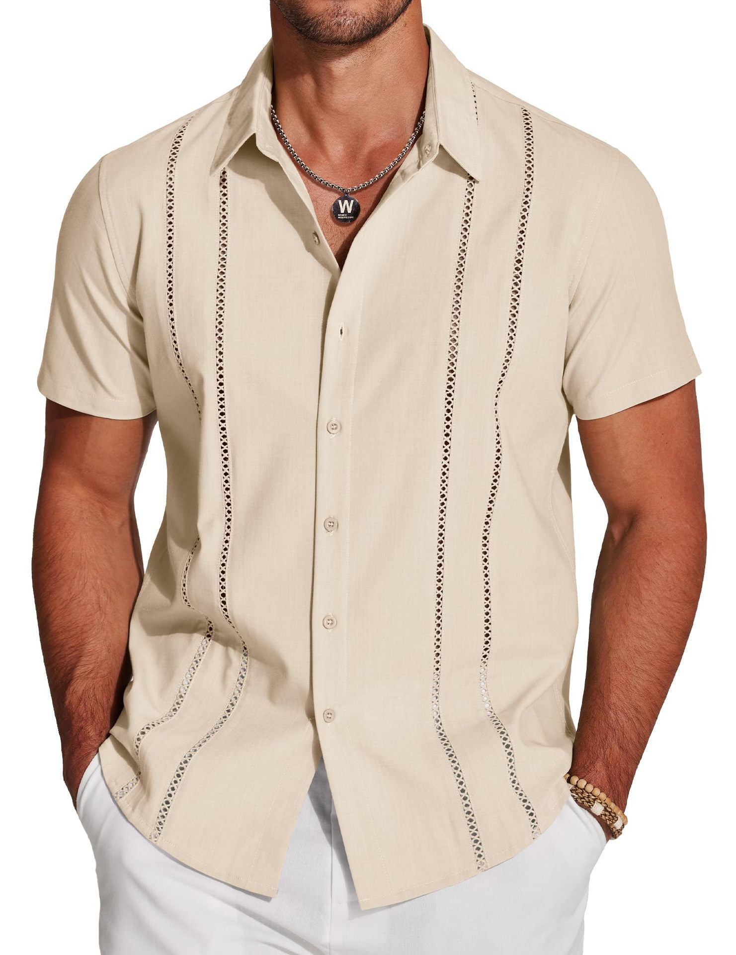 Men's Shirt Hawaiian Short Sleeve Shirt 3D Digital Print Holiday Printing - PryTheory