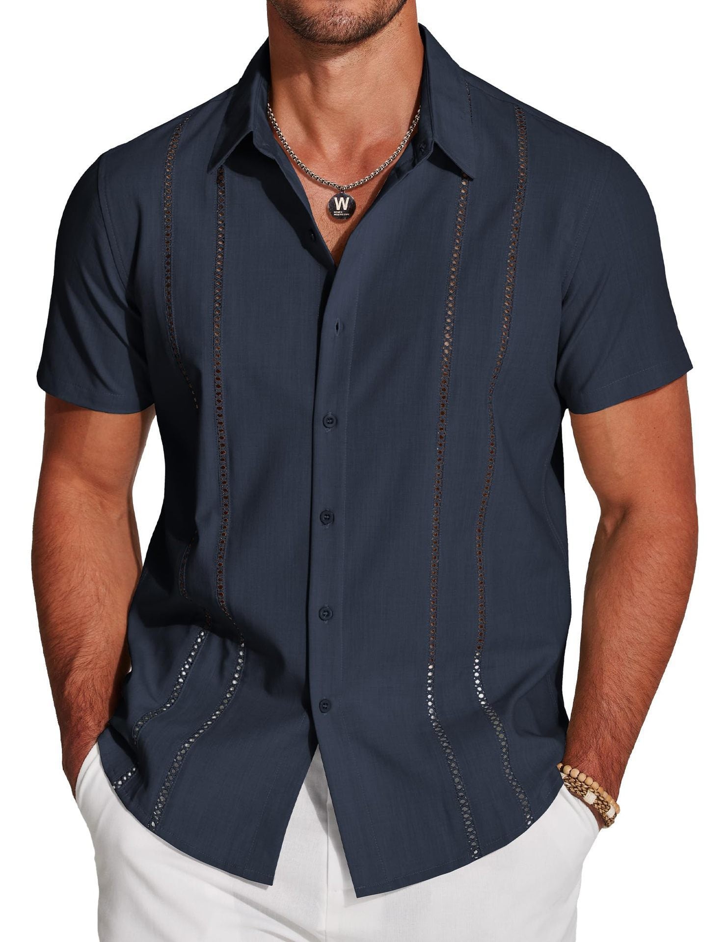 Men's Shirt Hawaiian Short Sleeve Shirt 3D Digital Print Holiday Printing - PryTheory