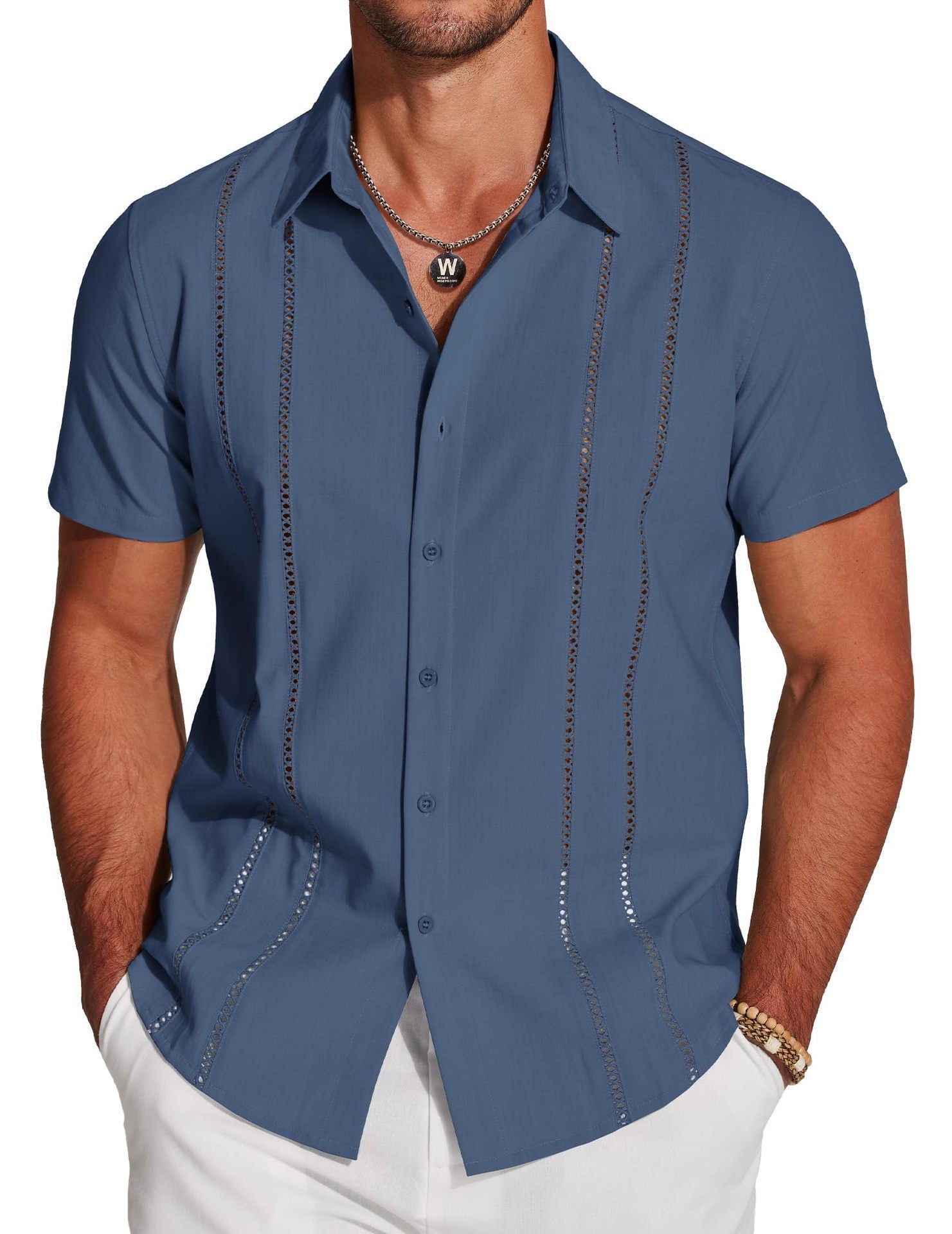 Men's Shirt Hawaiian Short Sleeve Shirt 3D Digital Print Holiday Printing - PryTheory
