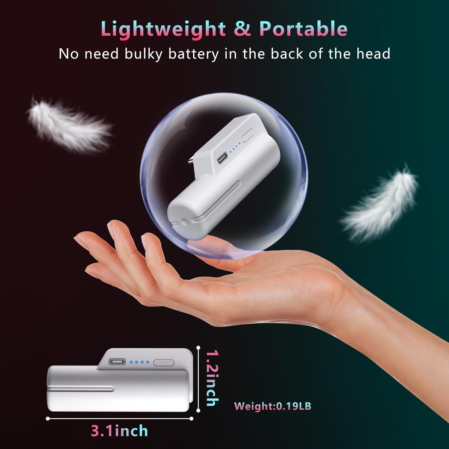 'Head Wear Power Bank Game Extended Endurance Portable VR Accessories - PryTheory