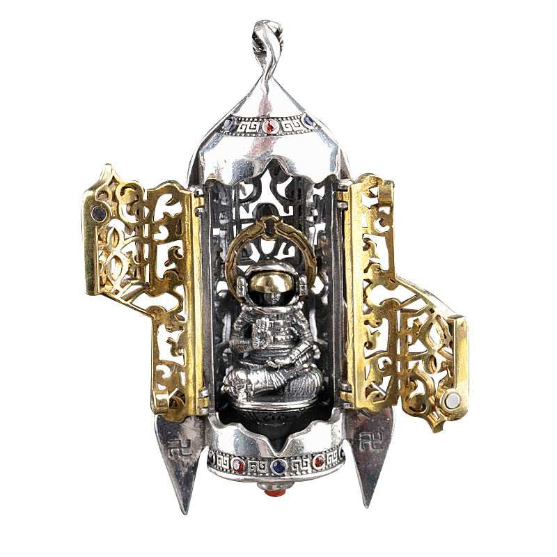 S925 Silver-Spaceman Necklace. - PryTheory