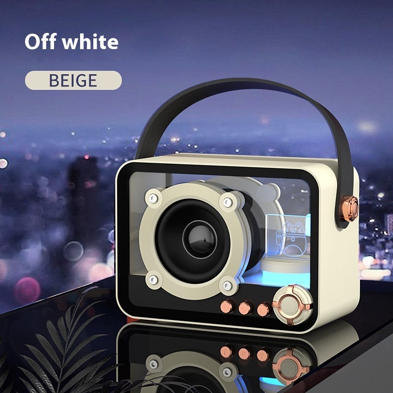 Glass Bluetooth Speaker Portable Mini Outdoor USB Charging - PryTheory