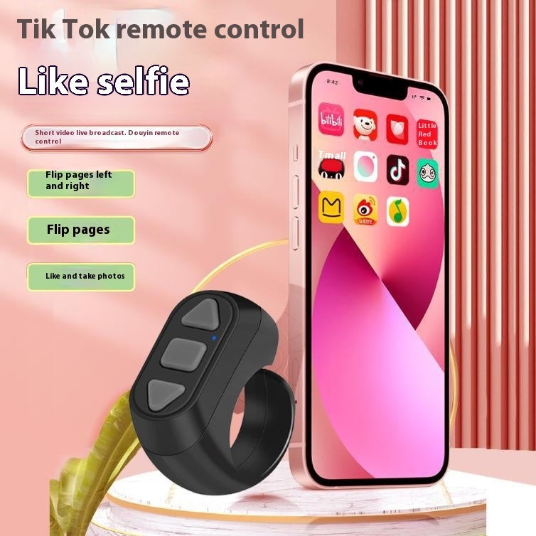 Ring Bluetooth Remote Control Lazy People Brush Magic Tool