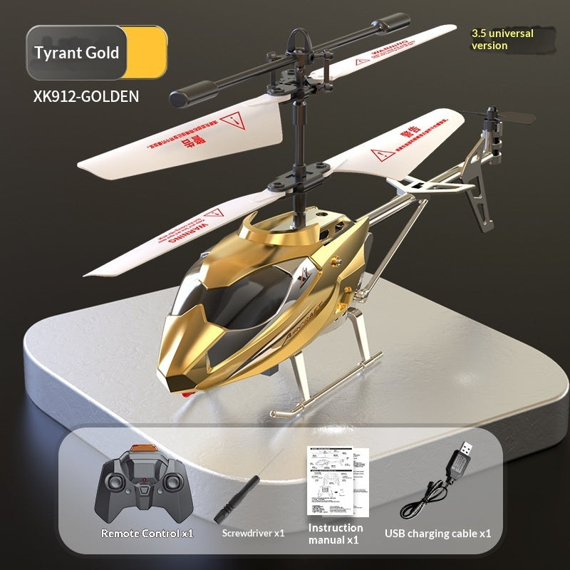 Mini Helicopter 35 Channel Crash-Resistant Remote Control  Pocket Fingertip Flyer Model Kids Toy Plane