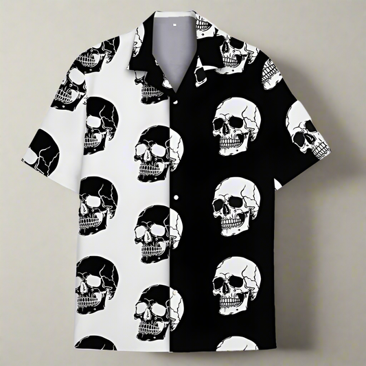 Summer Men's Casual Cuban Collar Suit Collar Hawaiian Shirt - PryTheory