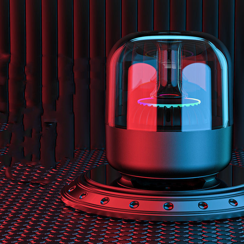 Blue Glass Speaker Desktop MINI Computer Bass - PryTheory