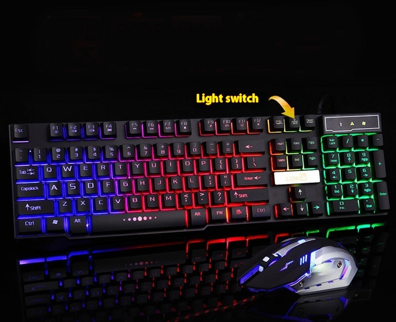 Industry gaming keyboard glowing usb cable gaming keyboard - PryTheory