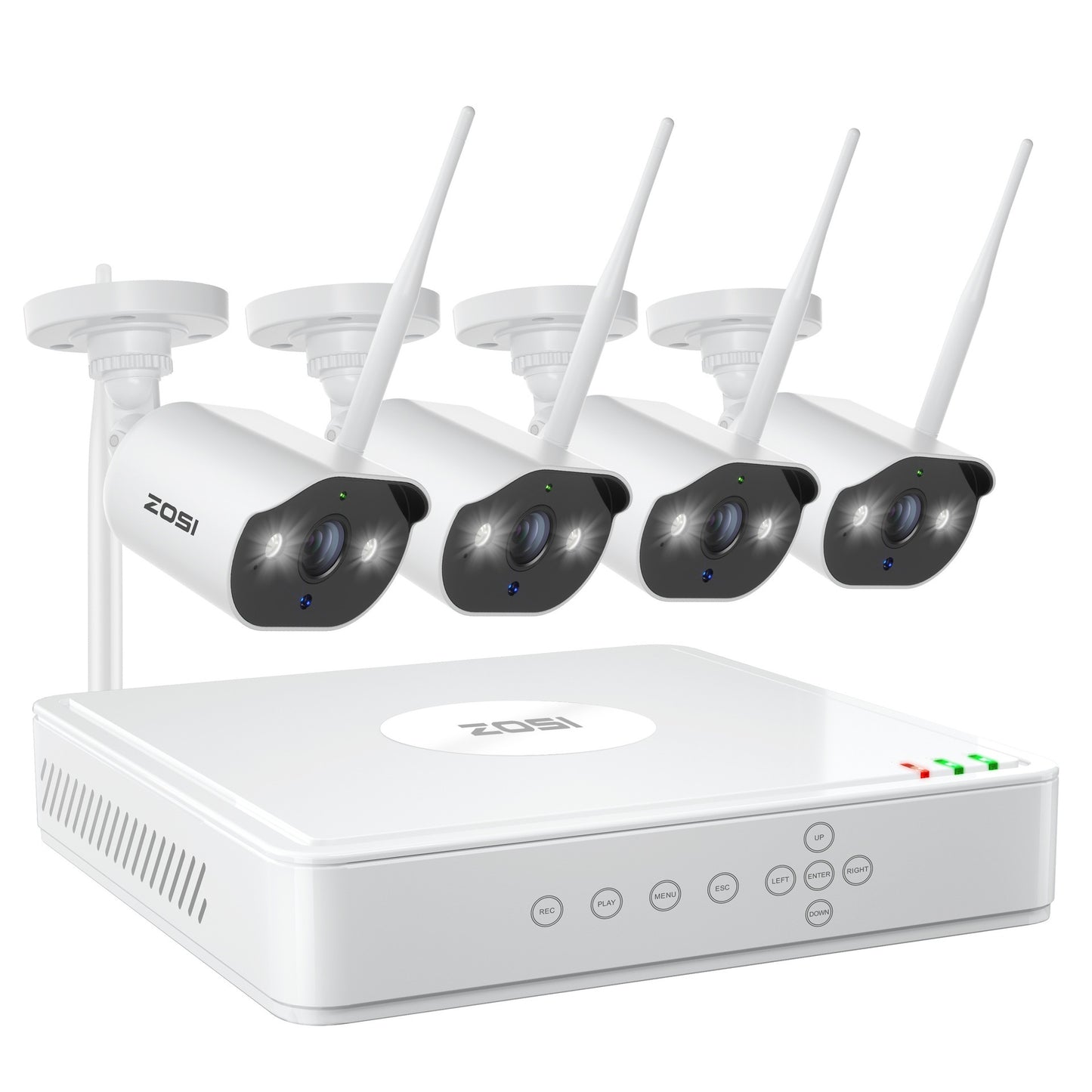ZOSI Zhou Shi 5 Million HD POE Network Video Recorder Security Remote Outdoor Monitor Suit - PryTheory