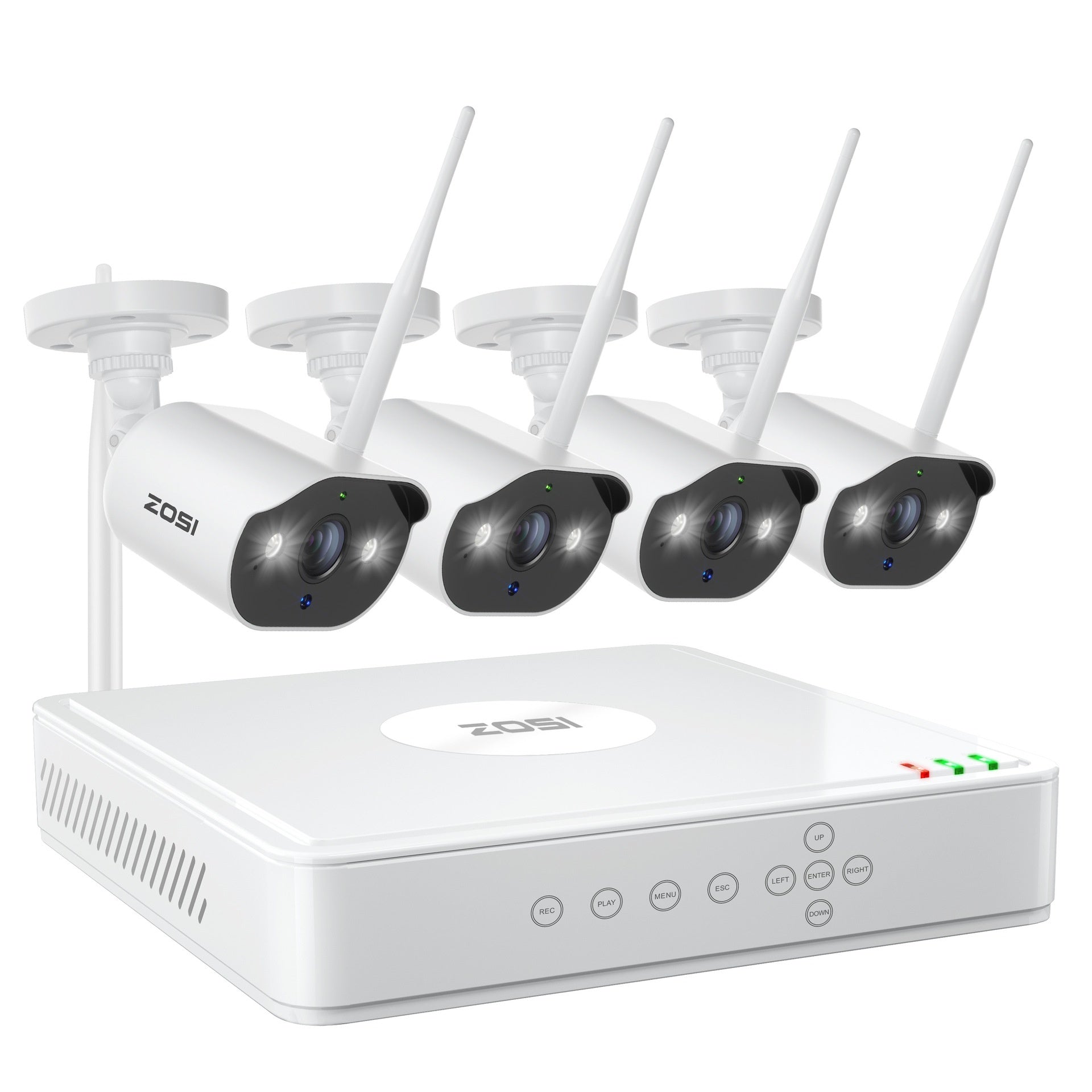 ZOSI Zhou Shi 5 Million HD POE Network Video Recorder Security Remote Outdoor Monitor Suit - PryTheory
