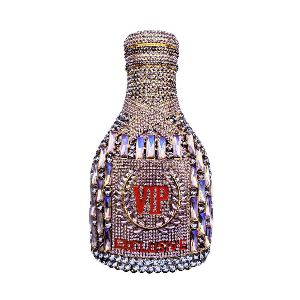 Champagne Bottle Diamond Hand Holding Dinner Bag - PryTheory