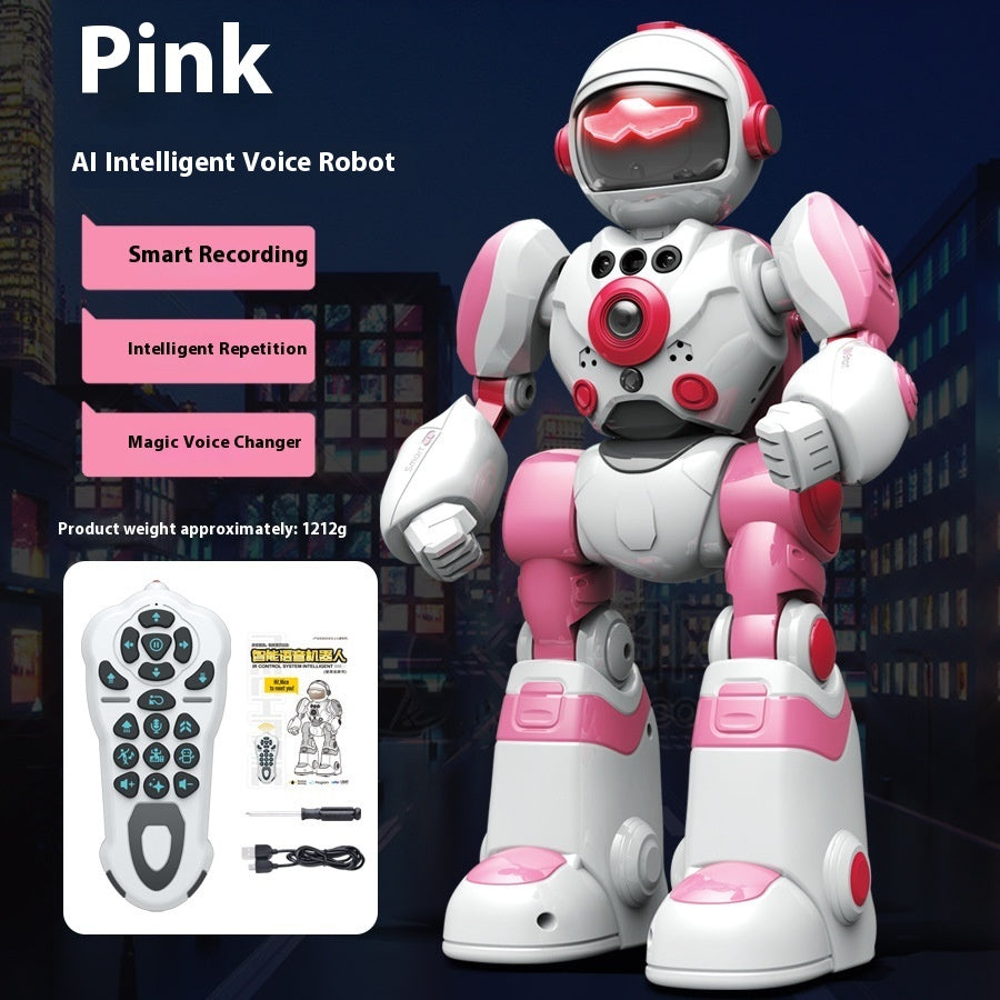 Children's Large Intelligent Remote Control Programming Interactive Robot Model