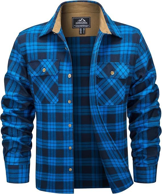 European And American Fall Winter Men's Flannel Casual Button Shirt - PryTheory