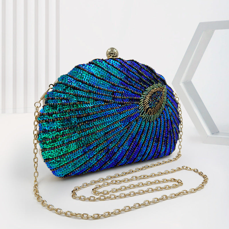 Beaded One-shoulder Crossbody Chain Handbag. - PryTheory