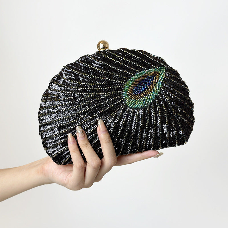 Beaded One-shoulder Crossbody Chain Handbag. - PryTheory